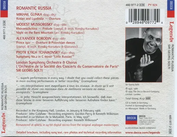 Georg Solti - Romantic Russia (1999)