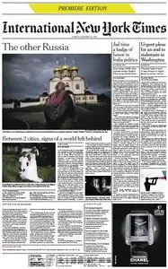 International New York Times from Tuesday, 15. October 2013 ( "Premiere Edition" )