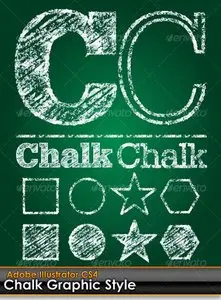 GraphicRiver Chalk Board Illustrator Graphic Style
