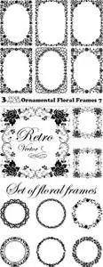 Vectors - Ornamental Floral Frames 7