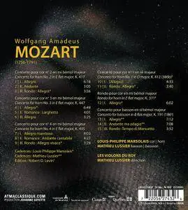 Louis-Philippe Marsolais, Mathieu Lussier & Les Violons du Roy - Mozart: Horn Concertos & Bassoon Concerto (2017)