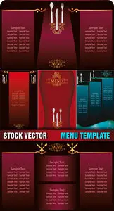 Stock Vector - Menu Template