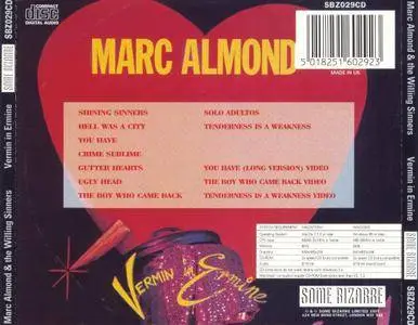 Marc Almond & The Willing Sinners - Vermin In Ermine (1984) {Some Bizarre SBZ029CD rel 1997}