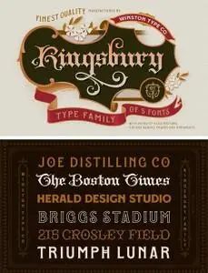 WT Kingsbury Font Bundle