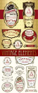 Vintage Elements Vector