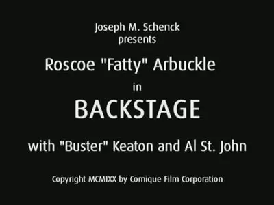Back Stage (1919)