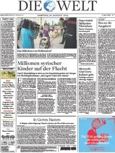Die Welt vom 24 August 2013