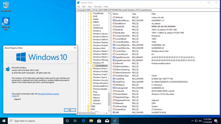Windows 10 version 20H1 Build 19041.630 Business / Consumer Editions