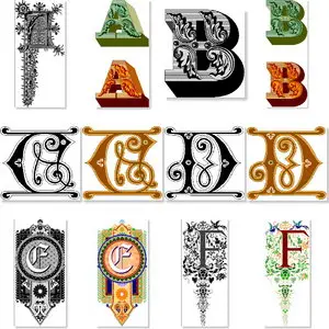 Aridi Collection - Vol XII - Initial Caps IV