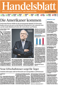 Handelsblatt vom Mittwoch, 25. Februar 2015