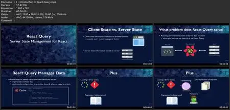React Query / Tanstack Query: React Server State Management
