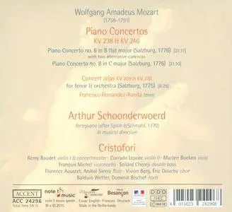 Arthur Schoonderwoerd, Cristofori - Mozart: Piano Concertos KV 238 & KV 246 (2015)