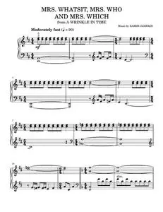 Mrs. Whatsit, Mrs. Who and Mrs. Which (from A Wrinkle In Time) - Ramin Djawadi (Easy Piano)