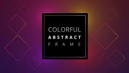 Colorful Abstract Frame Background Loop 1523086