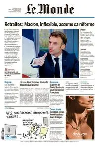 Le Monde du Vendredi 24 Mars 2023
