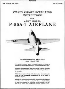 Pilot's Flight Operating Instructions for Army model P-80A-1 Airplane