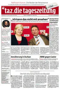 Tageszeitung TAZ vom 09 Dezember 2011