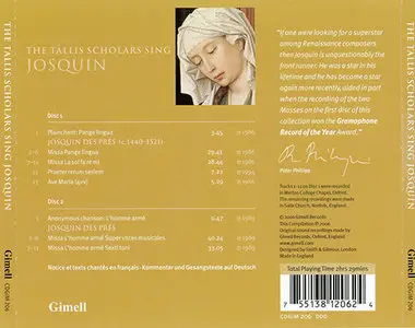 The Tallis Scholars - Sing Josquin (2006, Gimell Records # CDGIM 206)