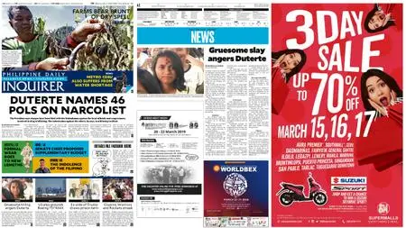 Philippine Daily Inquirer – March 15, 2019