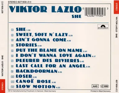 Viktor Lazlo - She (1985) [Re-Up]