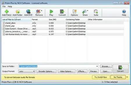 prism video file converter free