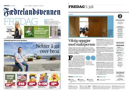Fædrelandsvennen – 05. juli 2019