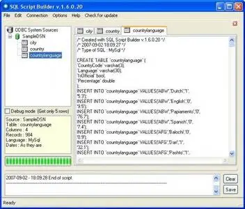 SQL Script Builder 1.6.3.37
