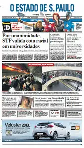 Jornal O Estado de São Paulo - 27 de abril de 2012 - Sexta
