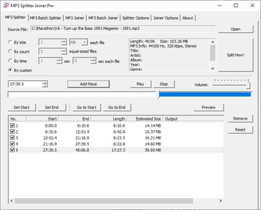 MP3 Splitter Joiner Pro 4.2 Build 2612