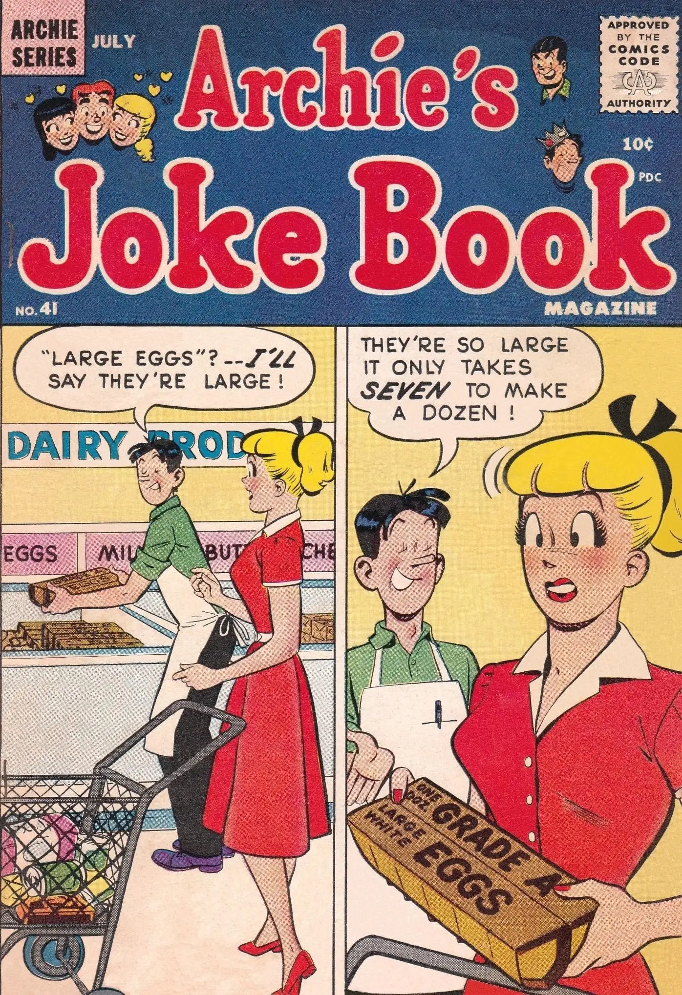 C joke. Joke book. Jokes Magazine. July 1959. Series Magazine 41.