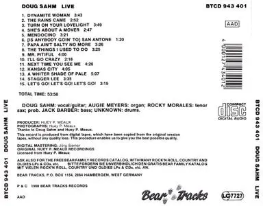 Doug Sahm - Live (1988)