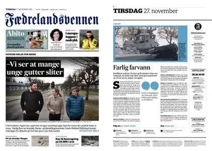 Fædrelandsvennen – 27. november 2018