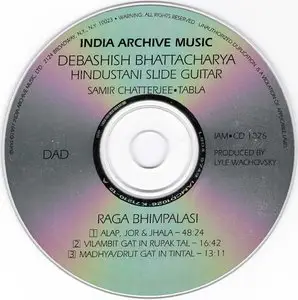 Debashish Bhattacharya - Raga Bhimpalasi (1997) {India Archive Music} **[RE-UP]**
