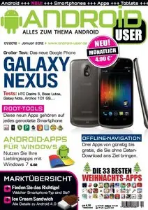 Android User Magazin Januar No 01 2012