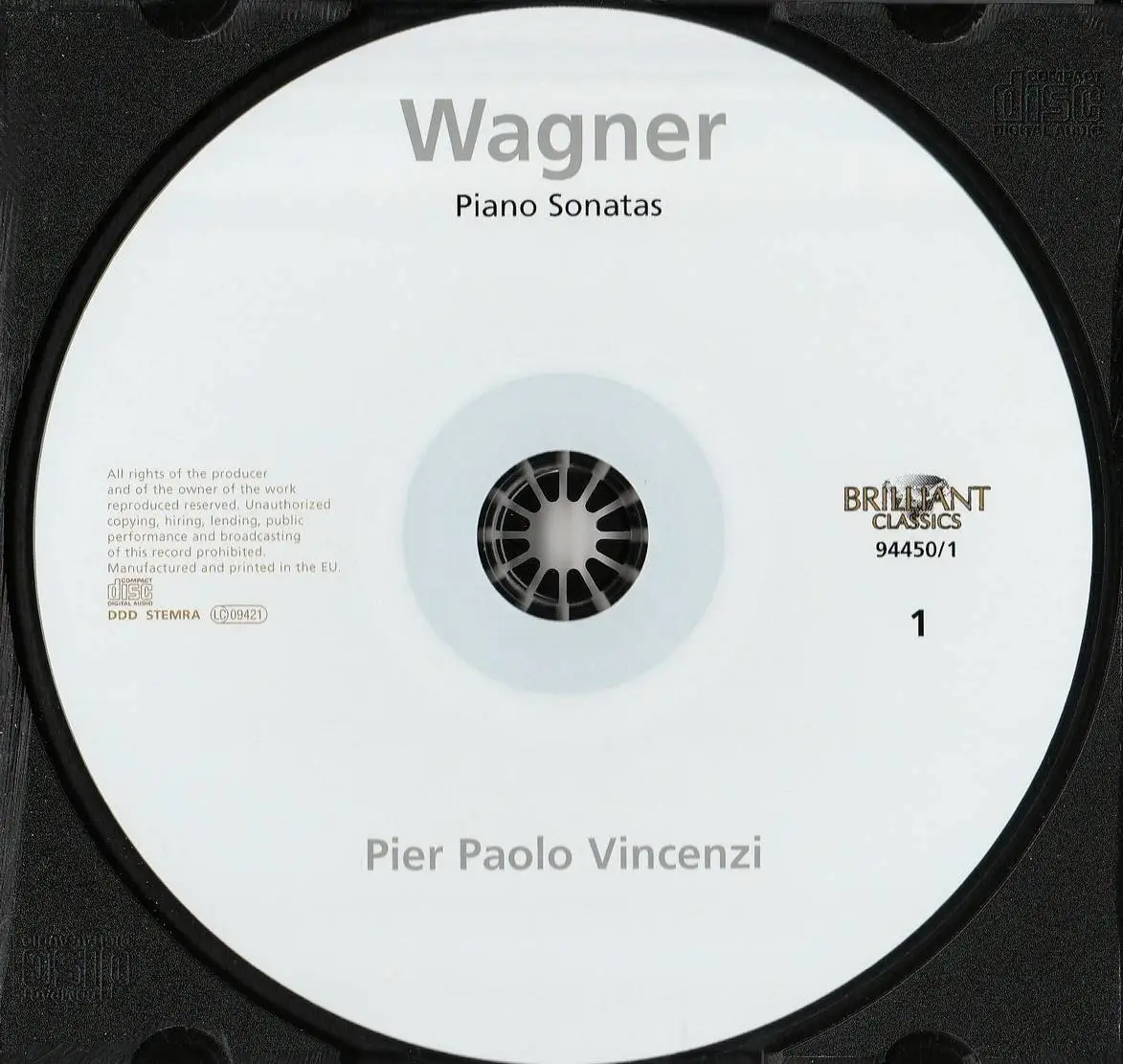 Wagner - Complete Piano Music - Pier Paolo Vincenzi (2013) {2CD Brilliant Classics 94450}