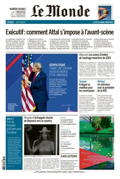 Le Monde du Dimanche 31 Mars et Mardi 2 Avril 2024