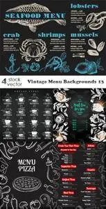 Vectors - Vintage Menu Backgrounds 13