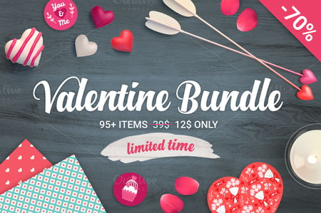 CreativeMarket - Valentine Big Bundle