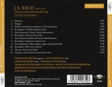 Rolf Schweizer, Südwestdeutsches Kammerorchester Pforzheim - Johann Sebastian Bach: Oster-Oratorium (2012)