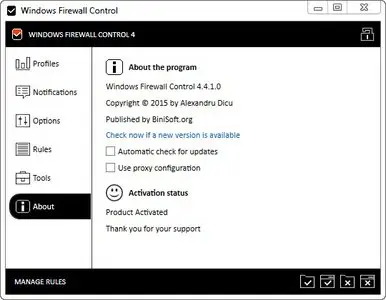 Windows Firewall Control 4.4.1.0