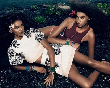 Liya Kebede & Imaan Hammam - Mikael Jansson Photoshoot 2013