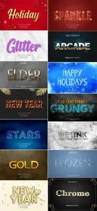 14 Modern Text Effects PSD Templates Collection