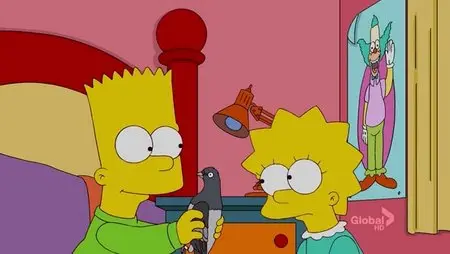 The Simpsons S22E07 How Munched is That Birdie in the Window