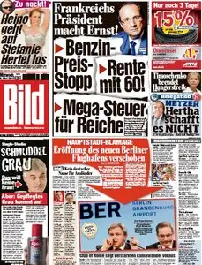 Bild Zeitung vom 09. Mai 2012