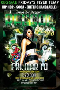 GraphicRiver Reggae Friday's Flyer Template