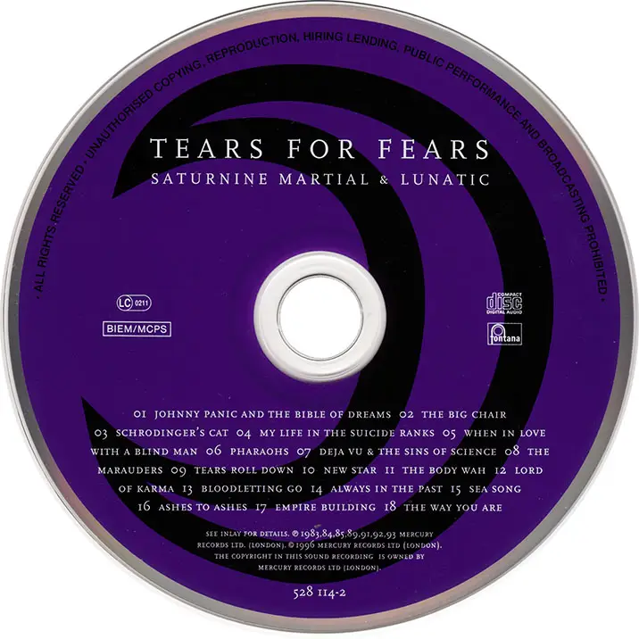 Tears For Fears - Saturnine Martial & Lunatic (1996) / AvaxHome