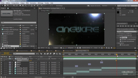  Animer un texte avec After Effects CC et C4D Lite Créer un titre 3D animé en utilisant CINEMA 4D Lite et After Effects CC