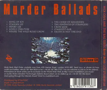 Nick Cave And The Bad Seeds - Murder Ballads (1996)