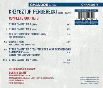 Silesian Quartet - Krzysztof Penderecki: Complete Quartets (2021)