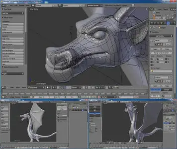 3D Tutorials - CGcookie: Dragon Stylized in Blender 2.5